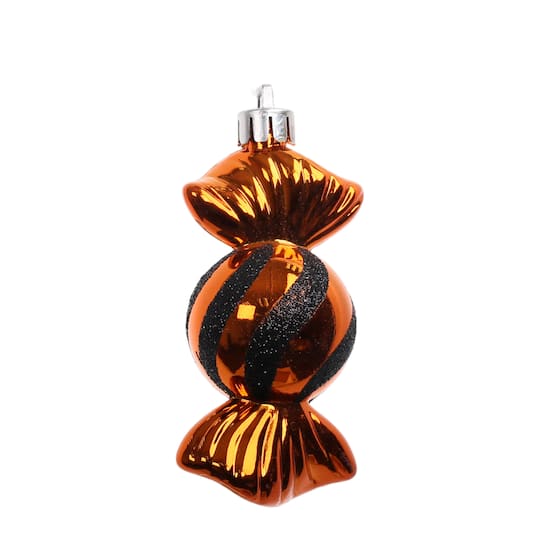 3 Pack Black & Orange Wrapped Candy Halloween Ornaments by Ashland®